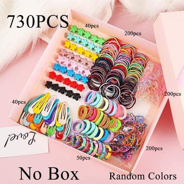 1Set Girls Cute Elastic Hair Bands Hairpins Flower Hair Claws Hair Clip Rubber Band Ponytail Holder Kids Fashion Hair Accessorie AExp
