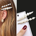 1Set Handmade Pearls Hair Clips Pin for Women Fashion Geometric Flower Barrettes Headwear Girls Sweet Hairpins Hair Accessorie AExp