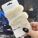 1Set Handmade Pearls Hair Clips Pin for Women Fashion Geometric Flower Barrettes Headwear Girls Sweet Hairpins Hair Accessorie AExp