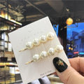 1Set Handmade Pearls Hair Clips Pin for Women Fashion Geometric Flower Barrettes Headwear Girls Sweet Hairpins Hair Accessorie AExp
