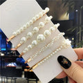 1Set Handmade Pearls Hair Clips Pin for Women Fashion Geometric Flower Barrettes Headwear Girls Sweet Hairpins Hair Accessorie AExp
