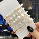 1Set Handmade Pearls Hair Clips Pin for Women Fashion Geometric Flower Barrettes Headwear Girls Sweet Hairpins Hair Accessorie AExp