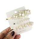 1Set Popular Pearl Hair Clips Fashionable Woman Summer Hair accessories Hairpins BB Clip Styling Tools Barrettes Headwear AExp