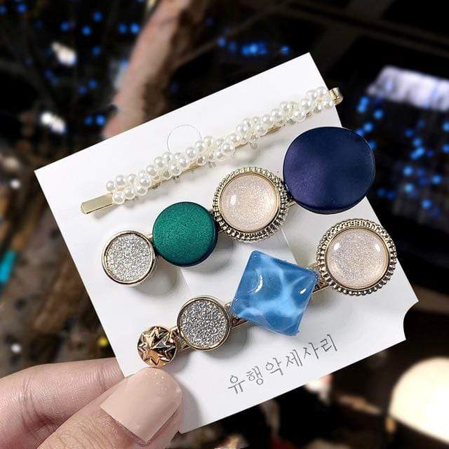 1Set Popular Pearl Hair Clips Fashionable Woman Summer Hair accessories Hairpins BB Clip Styling Tools Barrettes Headwear AExp