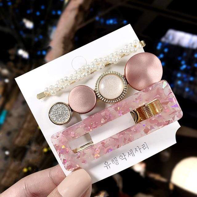 1Set Popular Pearl Hair Clips Fashionable Woman Summer Hair accessories Hairpins BB Clip Styling Tools Barrettes Headwear AExp