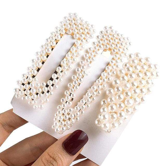 1Set Popular Pearl Hair Clips Fashionable Woman Summer Hair accessories Hairpins BB Clip Styling Tools Barrettes Headwear AExp