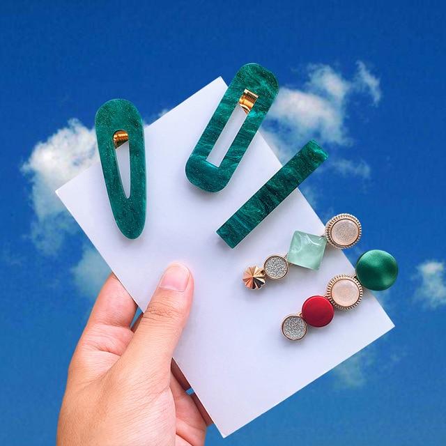1Set Popular Pearl Hair Clips Fashionable Woman Summer Hair accessories Hairpins BB Clip Styling Tools Barrettes Headwear JadeMoghul Inc. 