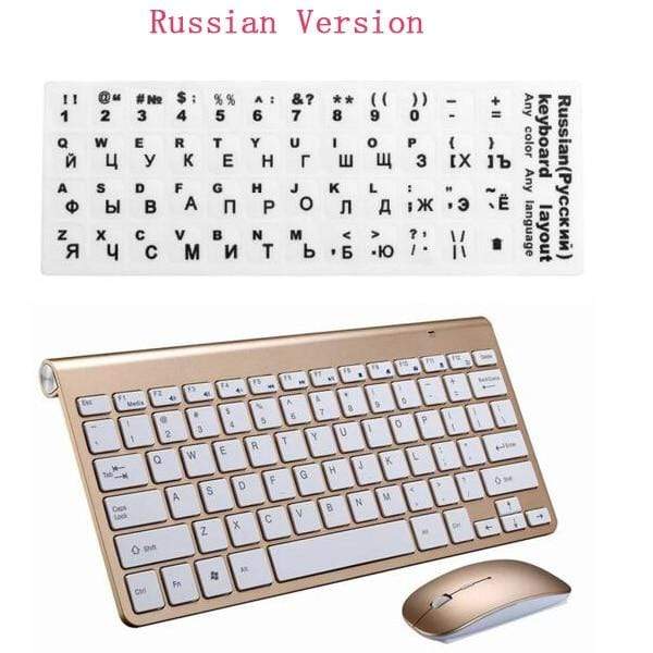 2.4G Keyboard Mouse Combo Set Multimedia Wireless Keyboard and Mouse For Notebook Laptop Mac Desktop PC TV Office Supplies JadeMoghul Inc. 