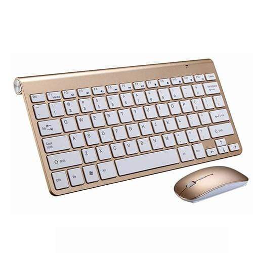 2.4G Keyboard Mouse Combo Set Multimedia Wireless Keyboard and Mouse For Notebook Laptop Mac Desktop PC TV Office Supplies JadeMoghul Inc. 