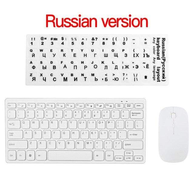 2.4G Keyboard Mouse Combo Set Multimedia Wireless Keyboard and Mouse For Notebook Laptop Mac Desktop PC TV Office Supplies JadeMoghul Inc. 