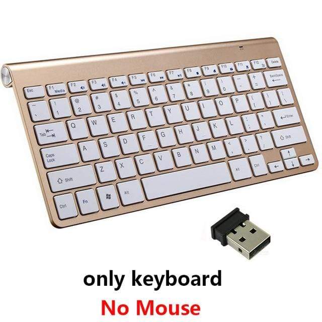 2.4G Keyboard Mouse Combo Set Multimedia Wireless Keyboard and Mouse For Notebook Laptop Mac Desktop PC TV Office Supplies JadeMoghul Inc. 