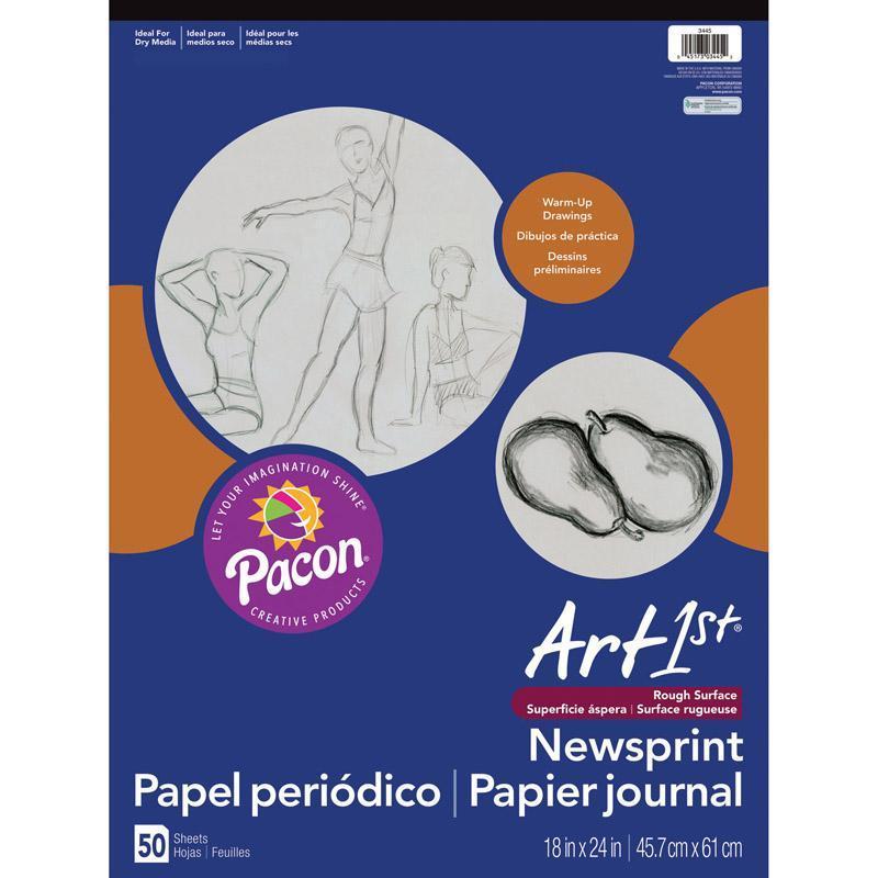 (2 EA) ART1ST NEWSPRINT PAD 18X24-Arts & Crafts-JadeMoghul Inc.