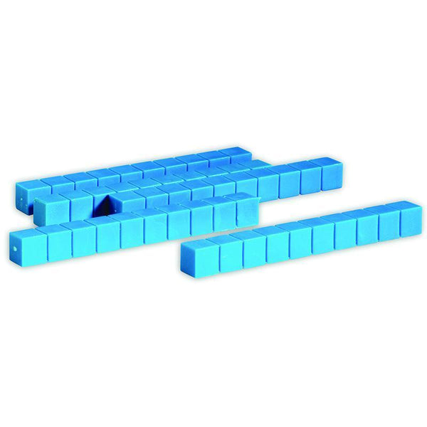 (2 EA) BASE TEN RODS PLASTIC BLU 50-Learning Materials-JadeMoghul Inc.