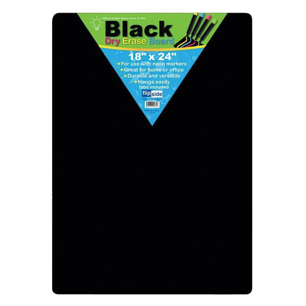(2 EA) BLACK DRY ERASE BOARD 18X24-Supplies-JadeMoghul Inc.