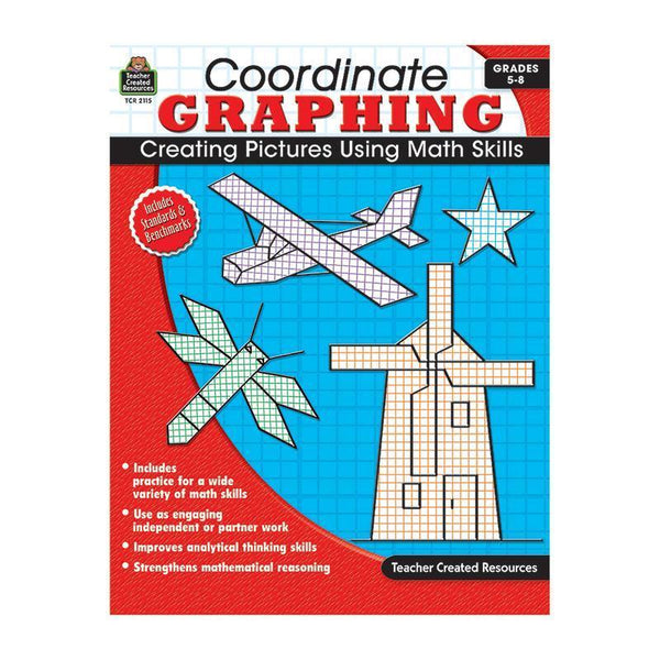 (2 Ea) Coordinate Graphing Gr 5-8-Learning Materials-JadeMoghul Inc.