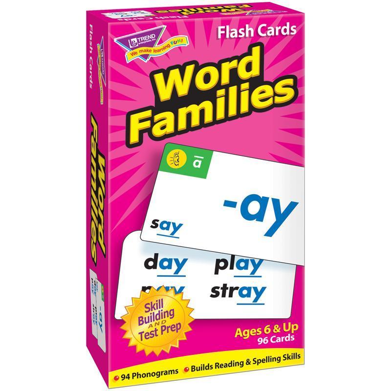 (2 EA) FLASH CARDS WORD FAMILIES-Learning Materials-JadeMoghul Inc.