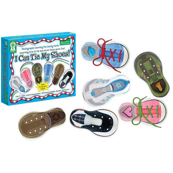 (2 EA) LEARNING FUN LACING CARDS I-Learning Materials-JadeMoghul Inc.