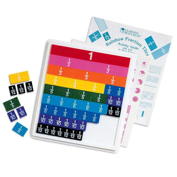 (2 EA) RAINBOW FRACTION TILES 51PCS-Learning Materials-JadeMoghul Inc.