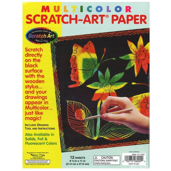 (2 EA) SCRATCH ART MULTI COLOR-Toys & Games-JadeMoghul Inc.