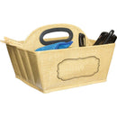 (2 Ea) Storage Caddy Burlap-Learning Materials-JadeMoghul Inc.