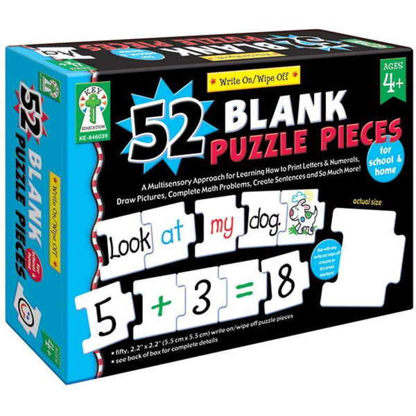 (2 EA) WRITE-ON/WIPE-OFF 52 BLANK-Learning Materials-JadeMoghul Inc.