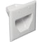 2-Gang Recessed Cable Plate (White)-Cables, Connectors & Accessories-JadeMoghul Inc.