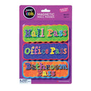 (2 PK) MAGNETIC HALL PASS SET 3 PER-Learning Materials-JadeMoghul Inc.