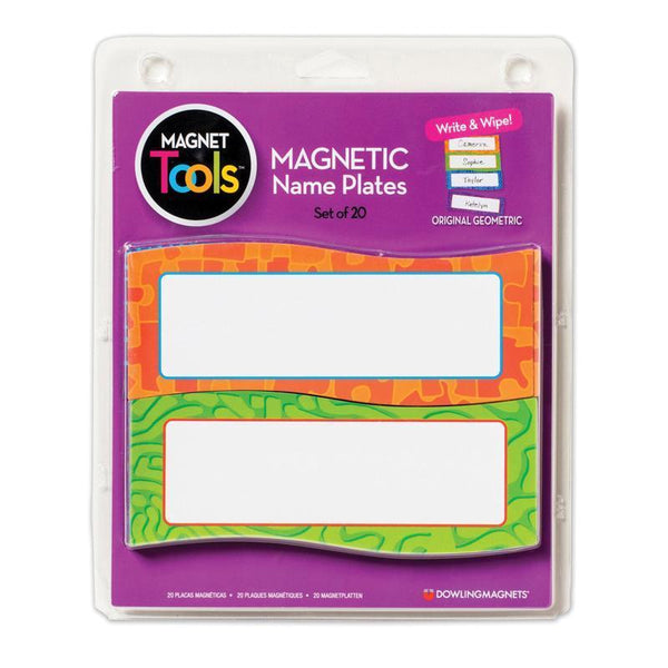 (2 PK) MAGNETIC NAME PLATES 20 PER-Learning Materials-JadeMoghul Inc.