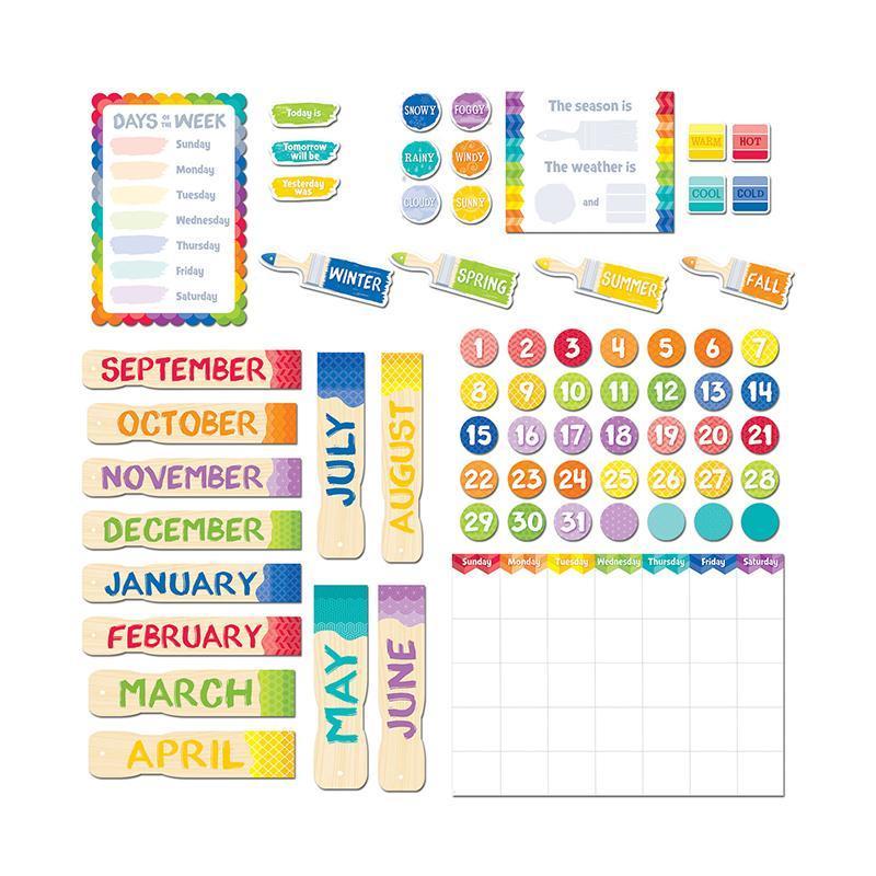 (2 PK) PAINTED PALETTE CALENDAR SET-Learning Materials-JadeMoghul Inc.