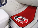 2-pc Carpet Car Mat Set Custom Car Mats NHL Carolina Hurricanes 2-pc Printed Carpet Front Car Mats 17"x27" FANMATS