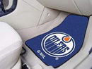 2-pc Carpet Car Mat Set Rubber Car Mats NHL Edmonton Oilers 2-pc Printed Carpet Front Car Mats 17"x27" FANMATS