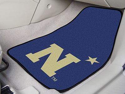 Weather Car Mats U.S. Armed Forces Sports  U.S. Naval Academy 2-pc Carpeted Front Car Mats 17"x27"