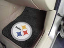 2-pc Carpet Car Mat Set Weather Car Mats NFL Pittsburgh Steelers 2-pc Carpeted Front Car Mats 17"x27" FANMATS