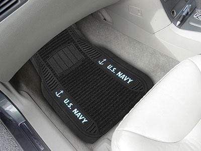 Car Mats U.S. Armed Forces Sports  Navy Deluxe Mat 21"x27"