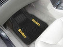 2-pc Deluxe Car Mat Set Weather Car Mats NFL Pittsburgh Steelers Wordmark Deluxe Mat 21"x27" FANMATS