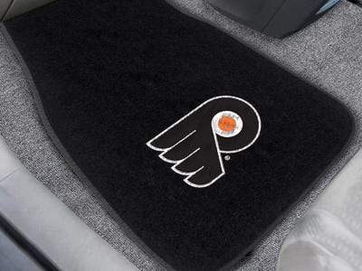 2-pc Embroidered Car Mat Set Car Floor Mats NHL Philadelphia Flyers 2-pc Embroidered Front Car Mats 18"x27" FANMATS