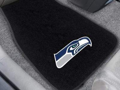 2-pc Embroidered Car Mat Set Custom Car Mats NFL Seattle Seahawks 2-pc Embroidered Front Car Mats 18"x27" FANMATS