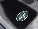 2-pc Embroidered Car Mat Set Rubber Car Mats NFL New York Jets 2-pc Embroidered Front Car Mats 18"x27" FANMATS