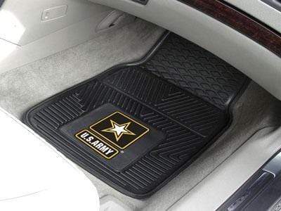 Custom Car Mats U.S. Armed Forces Sports  Army 2-pc Vinyl Front Car Mats 17"x27"