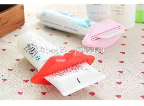 2 PCS Creative Lip Toothpaste squeeze multi-purpose extrusion device Toothpaste gels cream lotion squeezer--JadeMoghul Inc.