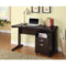 2-Piece Desk Set with Rolling File Cabinet, Brown-Storage Cabinets-Brown-Wood-JadeMoghul Inc.