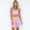 2 Piece Set Workout Clothes for Women Sports Bra and Leggings Set Sports Wear for Women Gym Clothing Athletic Yoga Set JadeMoghul Inc. 