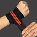 2 pieces Adjustable Wristband Elastic Wrist Wraps Bandages for Weightlifting Powerlifting Breathable Wrist Support 3colors-2 piece red-JadeMoghul Inc.