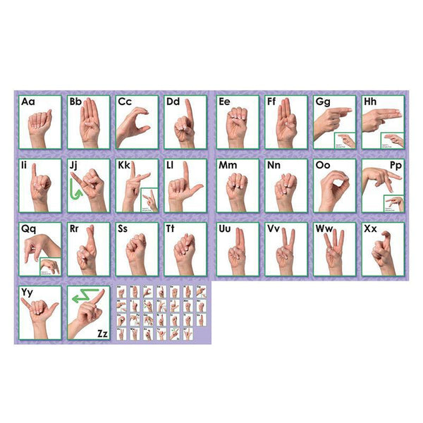 (2 PK) AMERICAN SIGN LANGUAGE-Learning Materials-JadeMoghul Inc.