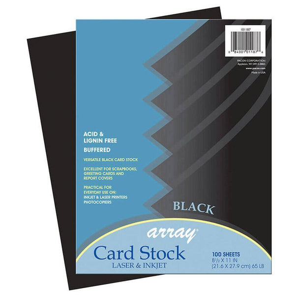 (2 PK) ARRAY CARD STOCK BLACK-Arts & Crafts-JadeMoghul Inc.