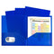 (2 Pk) Blue 2 Pocket Poly-Supplies-JadeMoghul Inc.