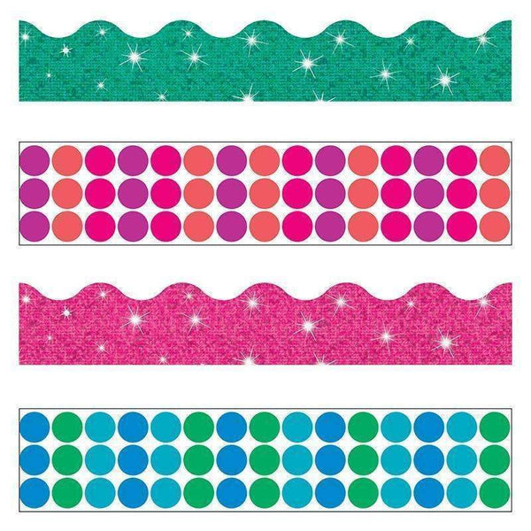 (2 PK) DOTS N GLITZ BORDER VARIETY-Learning Materials-JadeMoghul Inc.