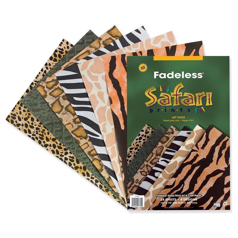 (2 PK) FADELESS EMBOSSED SAFARI-Arts & Crafts-JadeMoghul Inc.