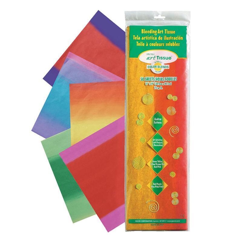 (2 PK) MADRAS TISSUE 12X18 ASST-Arts & Crafts-JadeMoghul Inc.