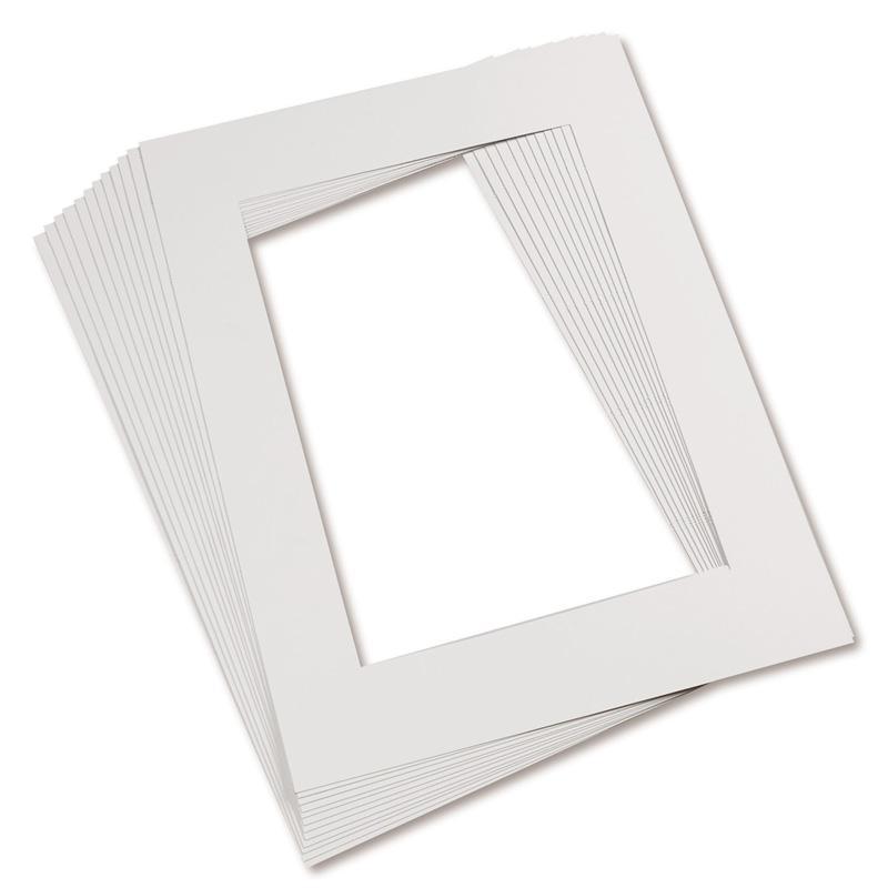 (2 PK) MAT FRAMES 9X12 WHITE-Arts & Crafts-JadeMoghul Inc.